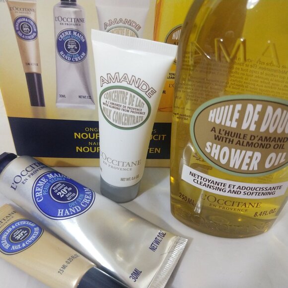 L'Occitane Almond & Shea Hands & Body Nourish & Soften Set X 4 NIB - Picture 2 of 5